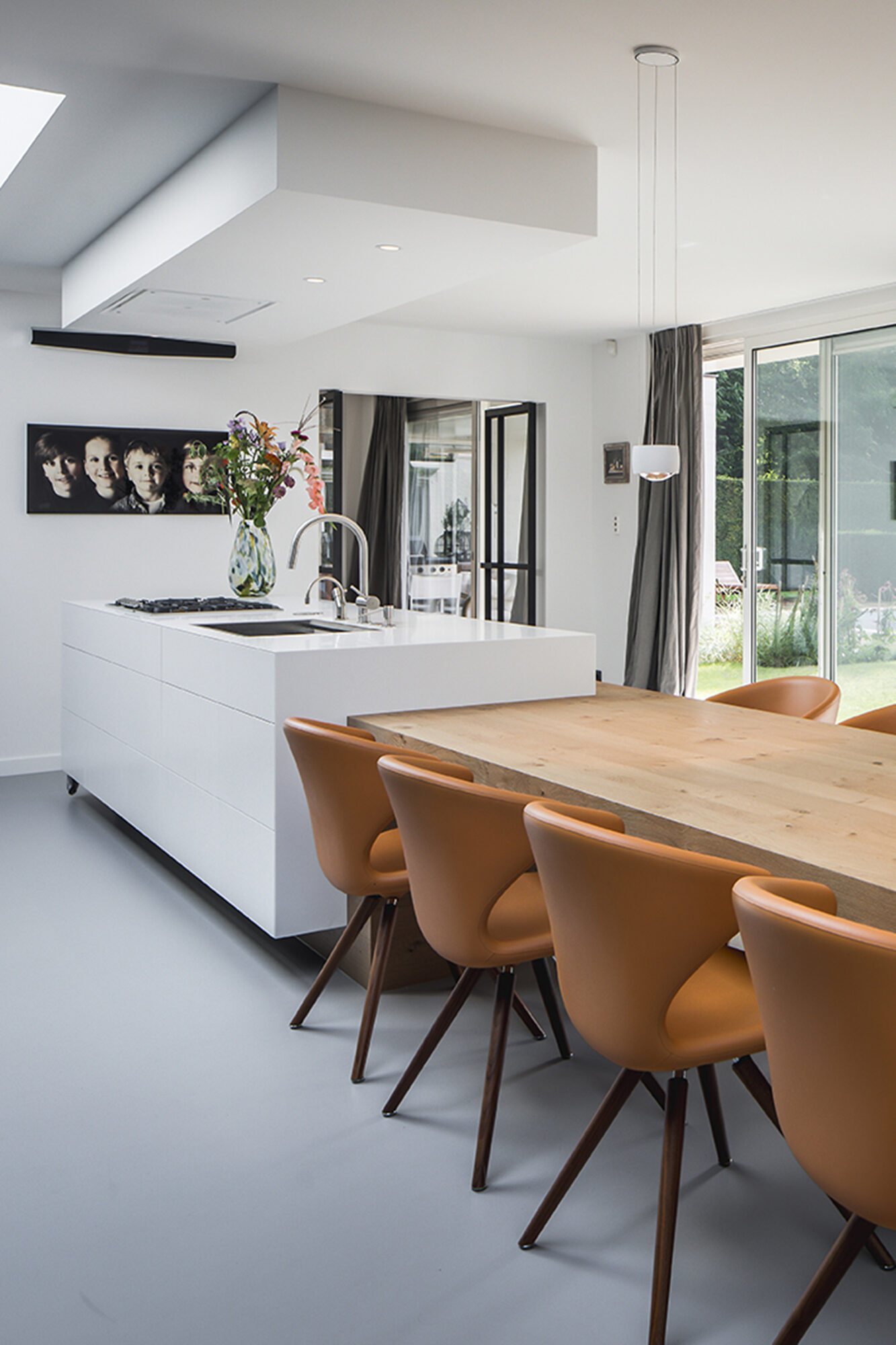 Houten keuken, Culimaat, Uniek design, moderne leefkeuken, stijlvolle keuken