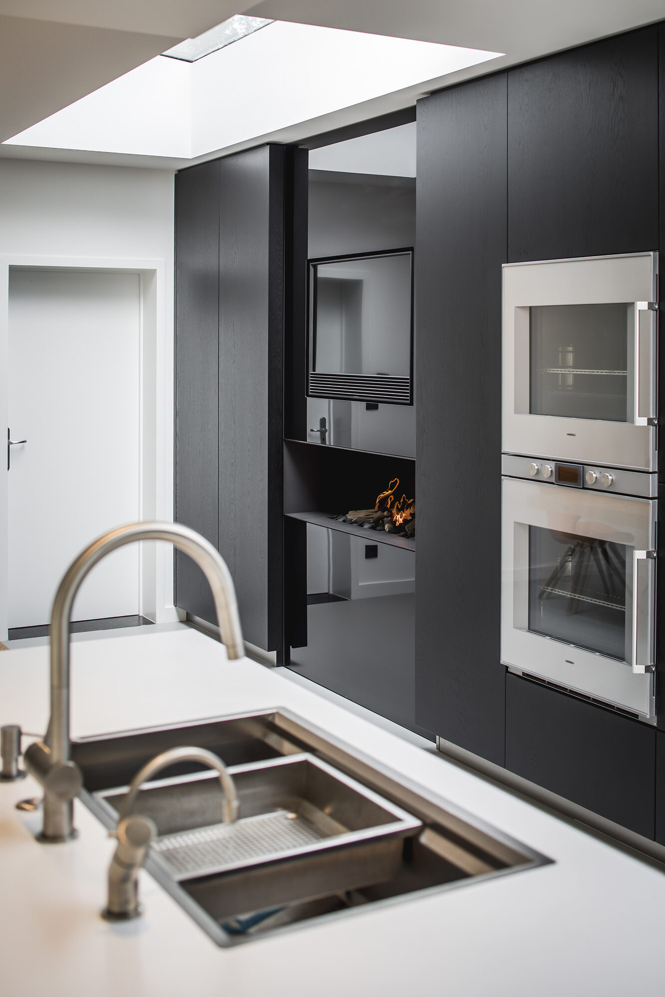 Houten keuken, Culimaat, Uniek design, moderne leefkeuken, stijlvolle keuken