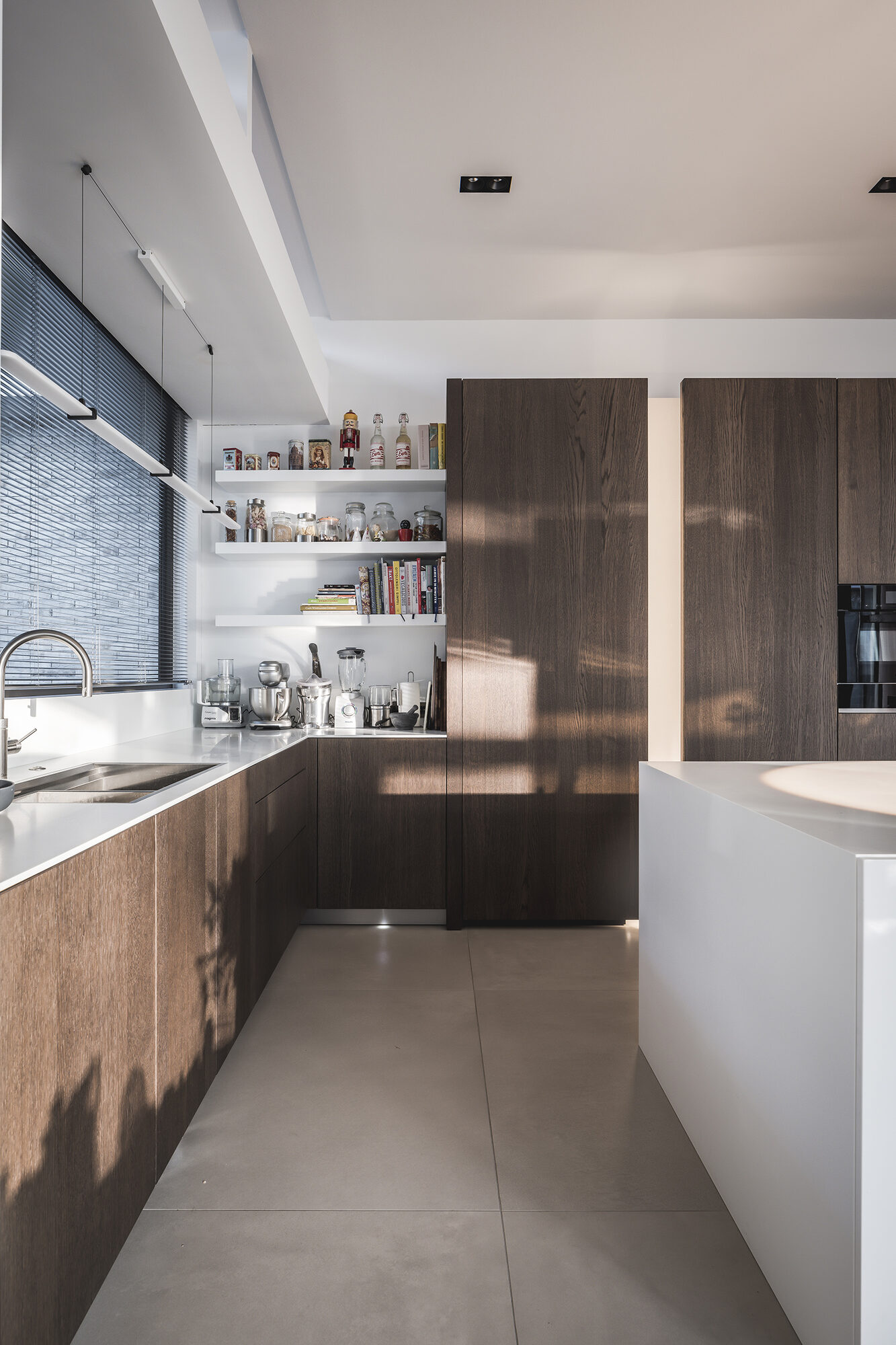 Houten keuken, Culimaat, Uniek design, moderne leefkeuken, stijlvolle keuken