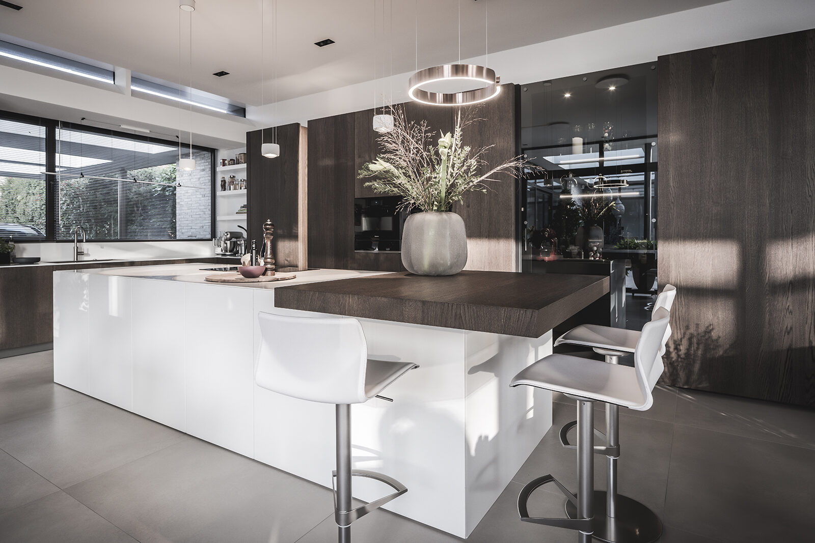 Houten keuken, Culimaat, Uniek design, moderne leefkeuken, stijlvolle keuken